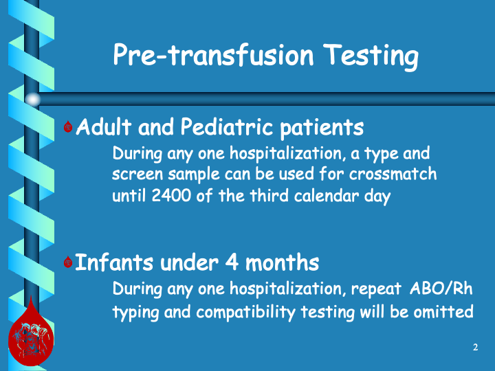 General Nursing Orientation for Blood Bank 2 Dr. Zeyd Merenkov