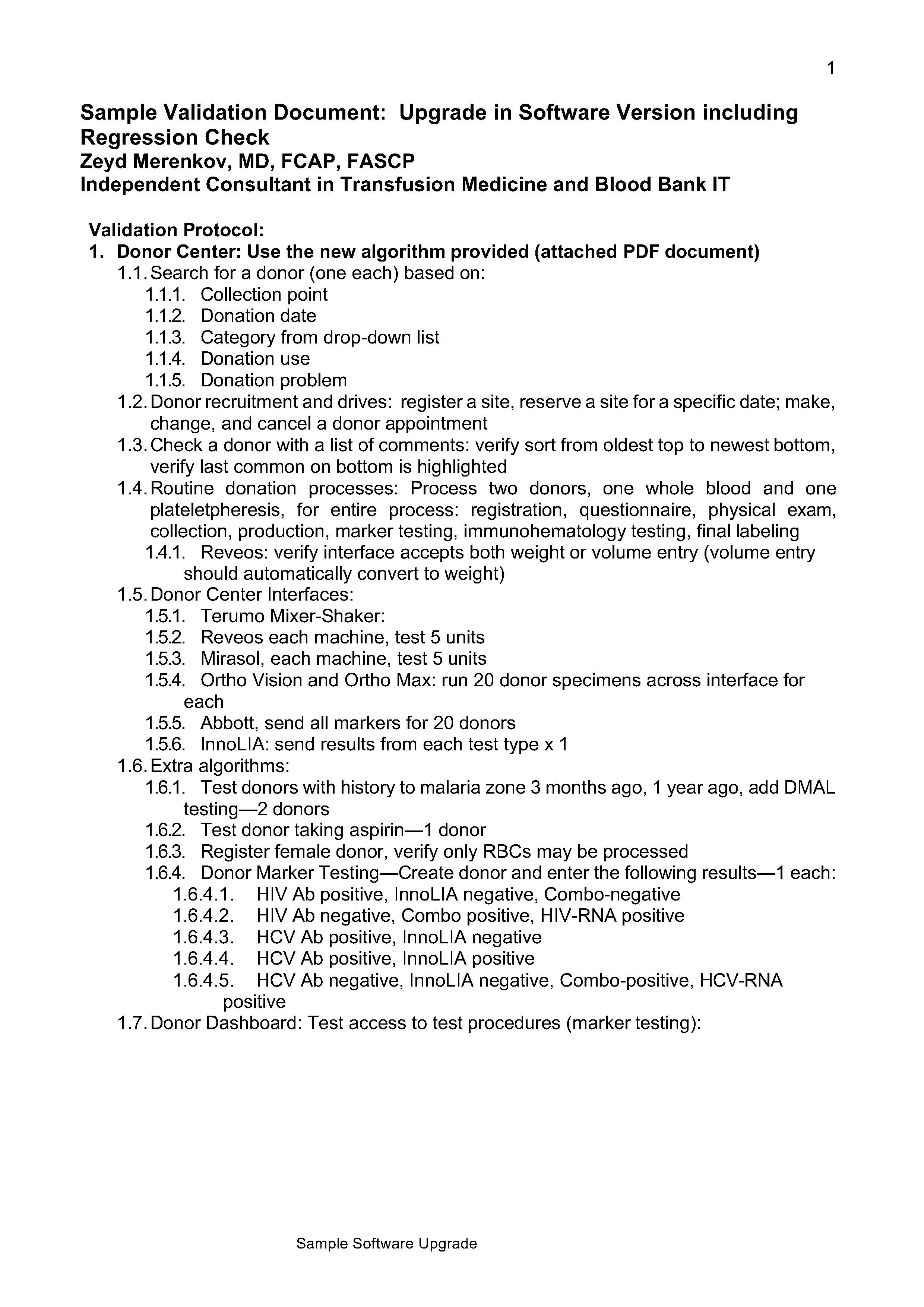 Method Statement Software Upgrade Sample Software Upgrade – Dr. Zeyd Merenkov